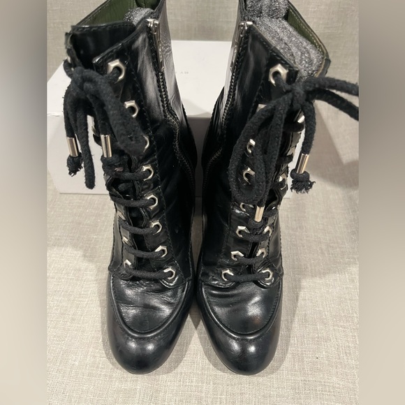 KURT GEIGER LONDON Laced and zippered ankle boots in black, size 39. - Picture 4 of 15